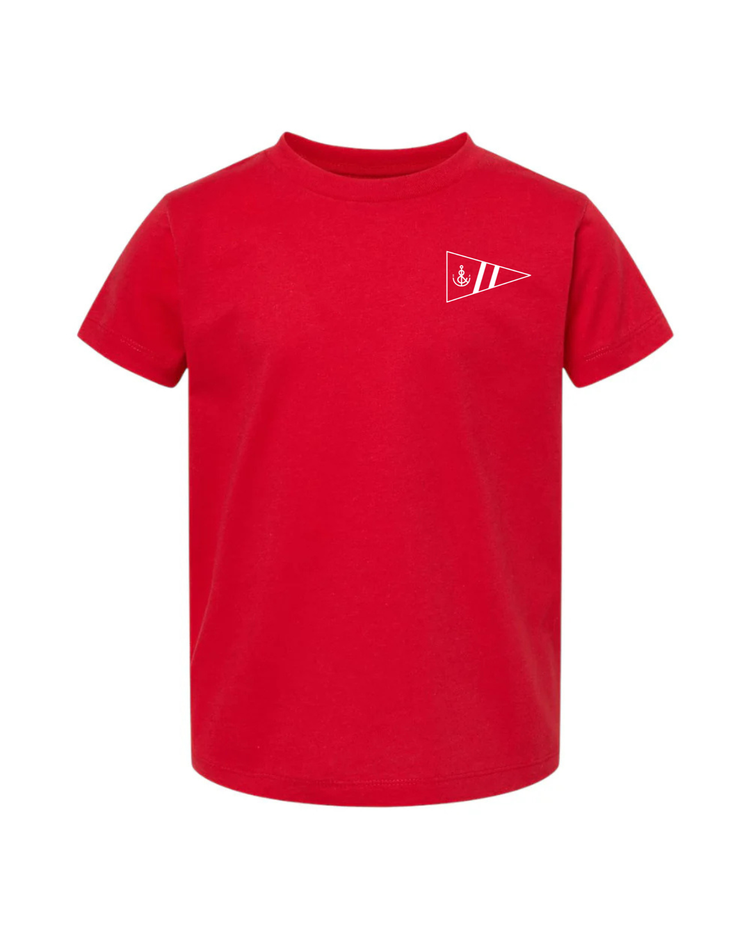Toddler Don’t Give Up The Ship Short Sleeve- Red