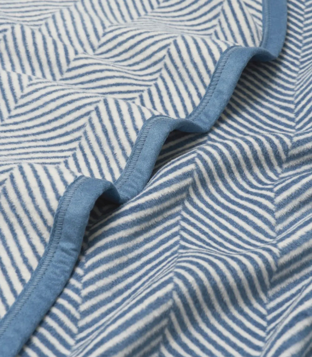 ChappyWrap Blanket- Harborview Herringbone Cornflower Blue