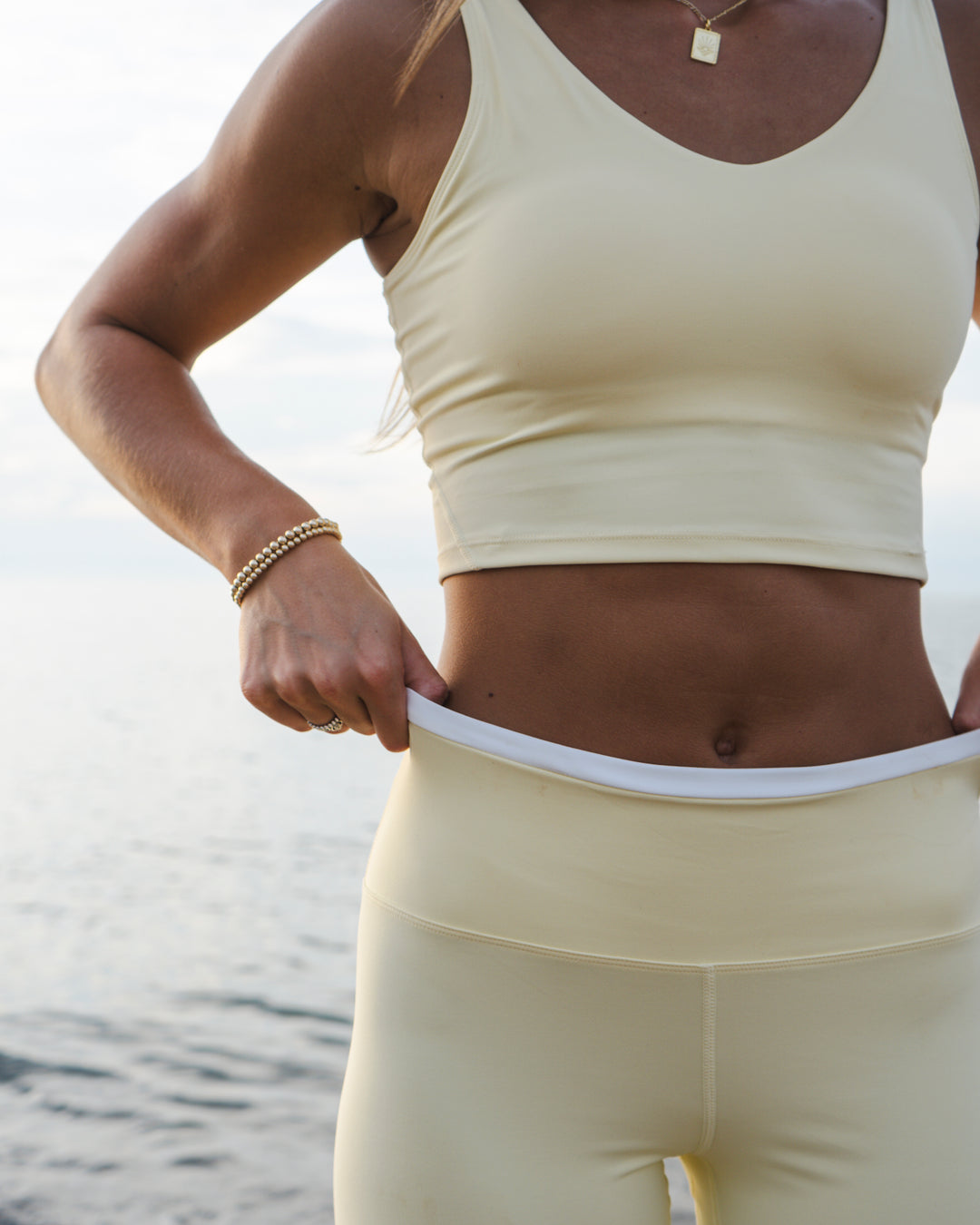 Contrast Binding Performance Legging