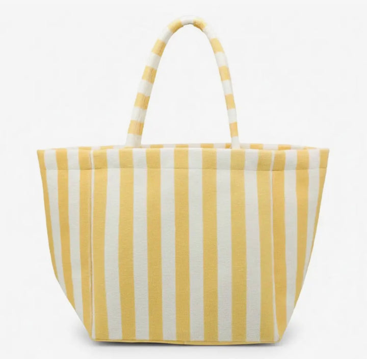 Striped Terry Tote Bag