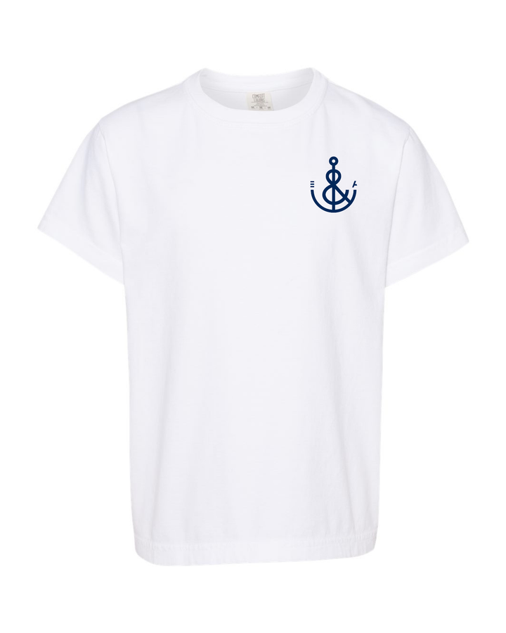 Unisex Happiest At The Lake Short Sleeve- White