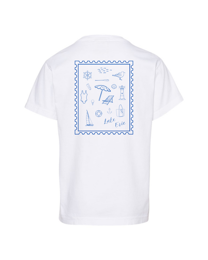Youth Beachside Short Sleeve Tee- White