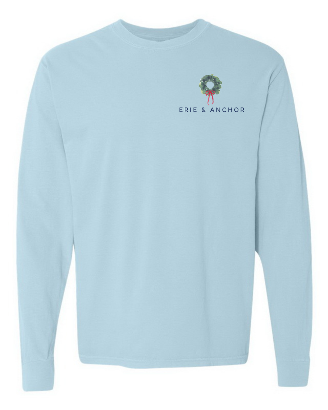 Unisex Holiday Vermilion Lighthouse Long Sleeve -Light Blue