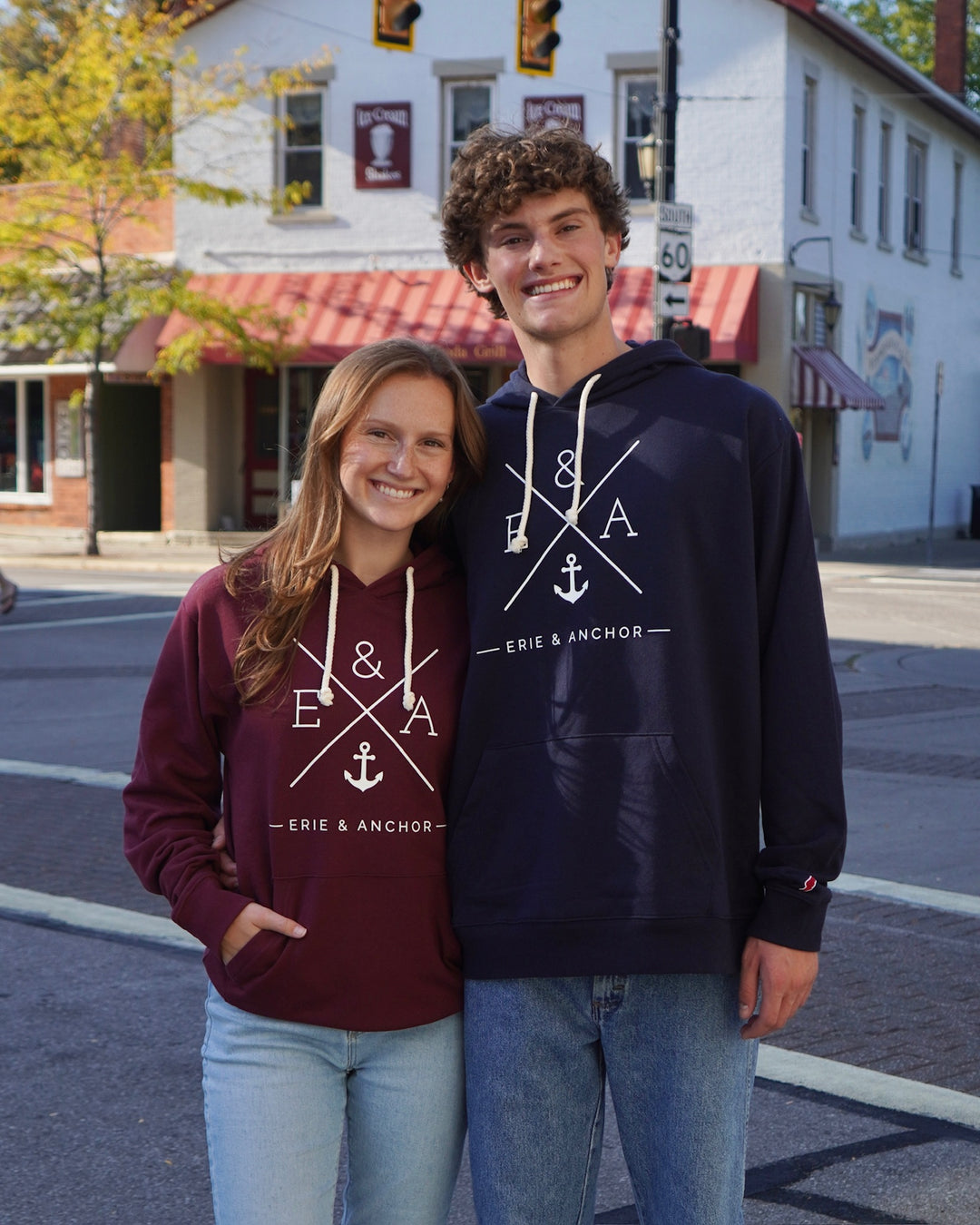 Crosswinds Lightweight Hoodie- Navy
