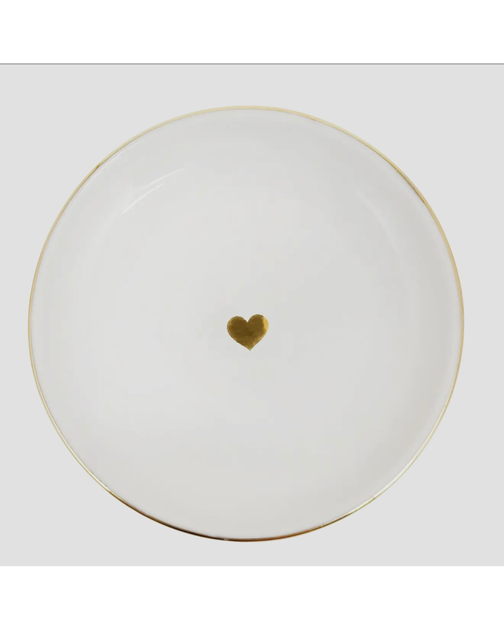 Gold Heart Jewelry Dish