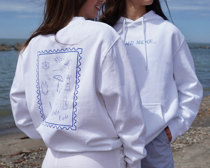 Unisex Beachside Hoodie- White