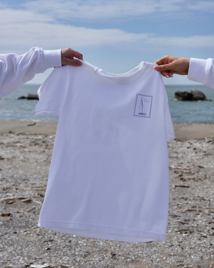 Youth Beachside Short Sleeve Tee- White