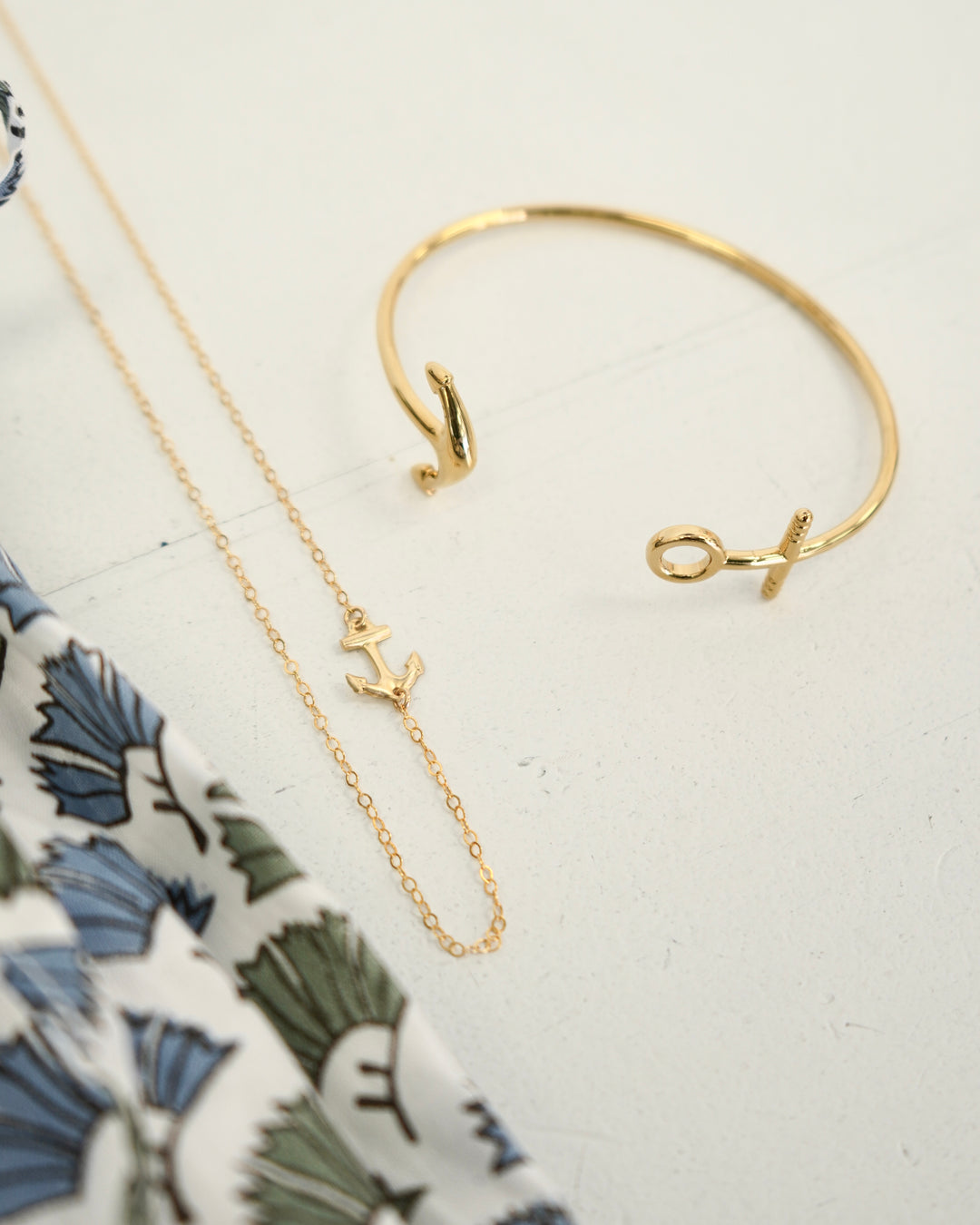 Anchor Necklace- Gold