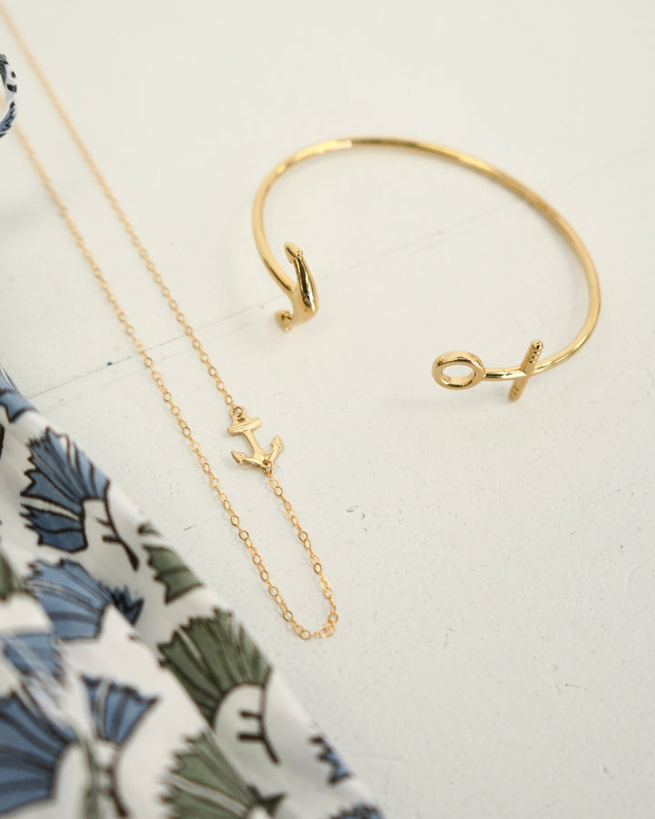 Anchor Necklace- Gold