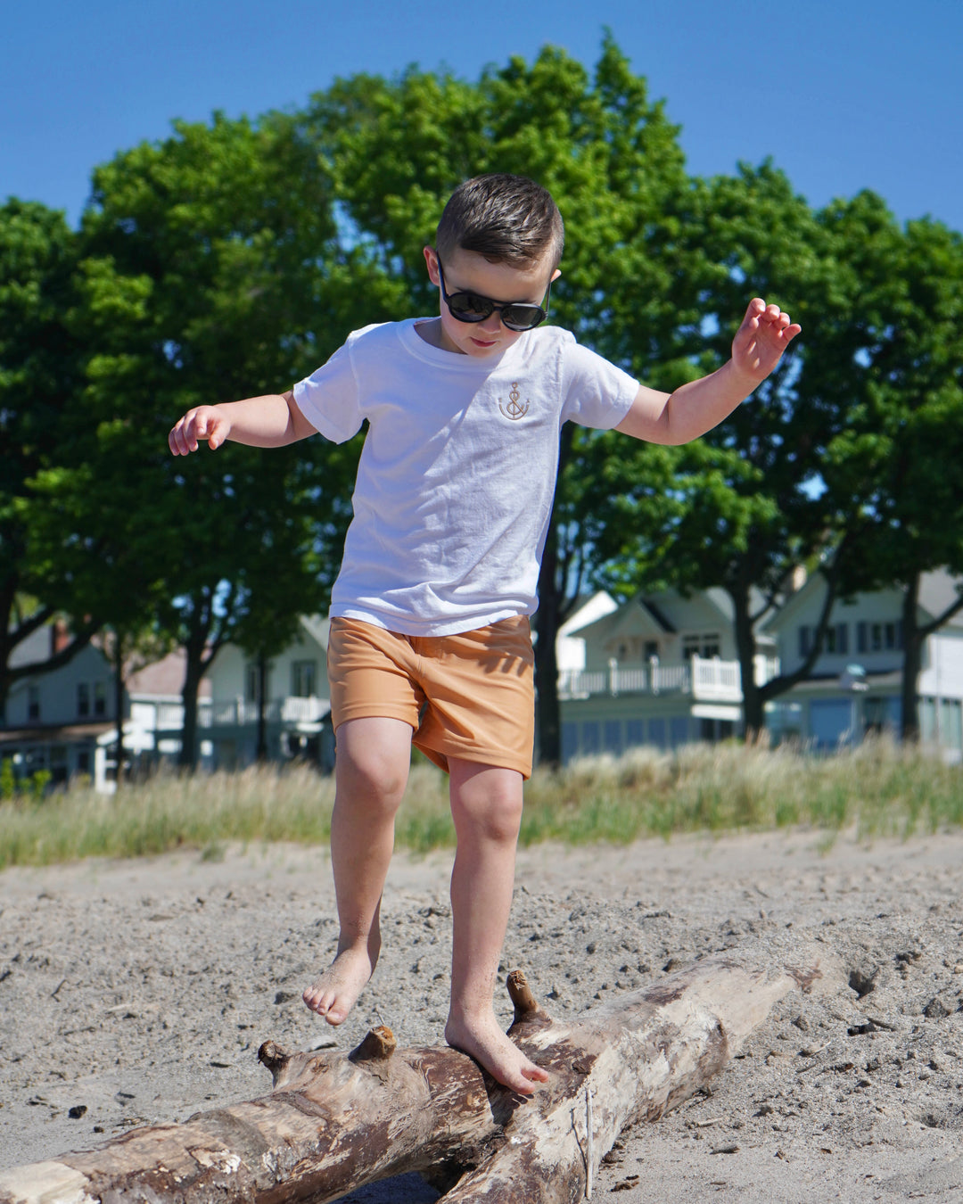 Youth Swim Shorts- Butterscotch
