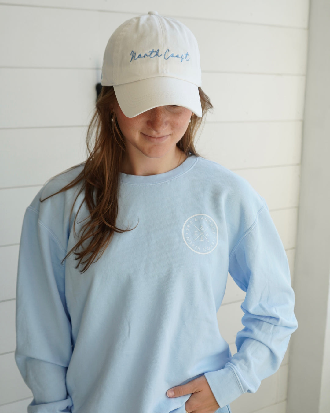 North Coast Script Baseball Hat- White