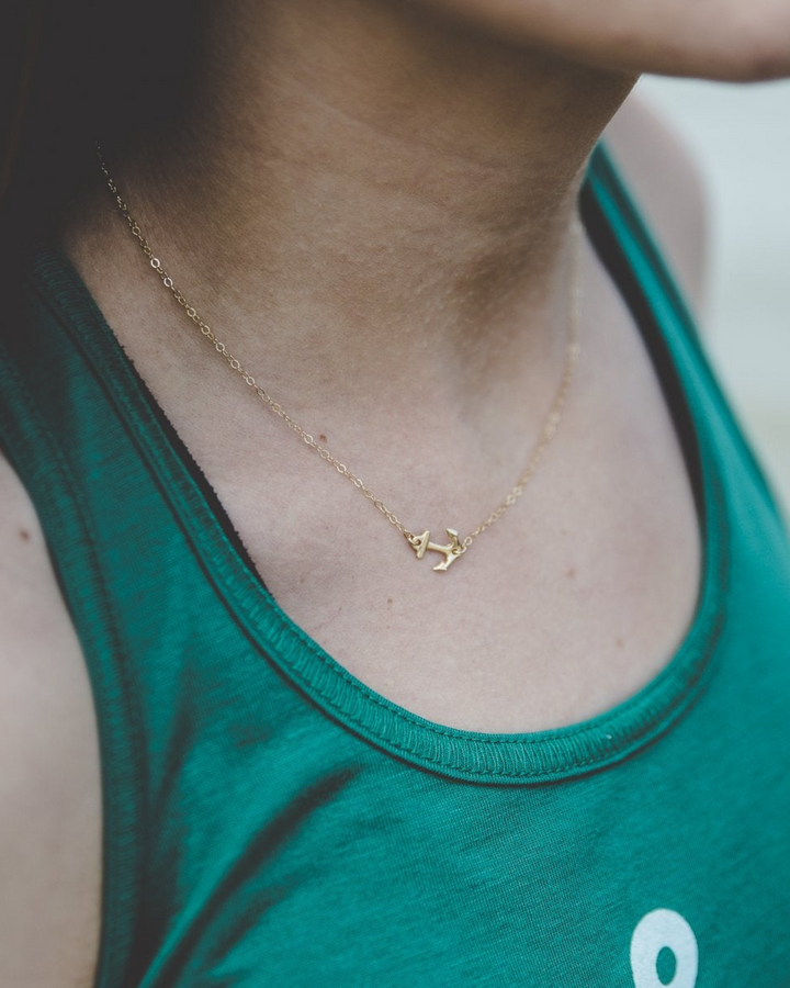 Anchor Necklace- Gold