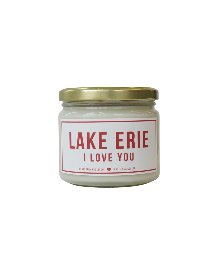 Lake Erie I Love You Candle- Cranberry Prosecco