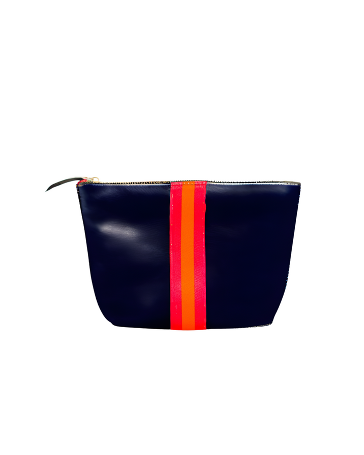 Nautical Leather Zipper Pouch