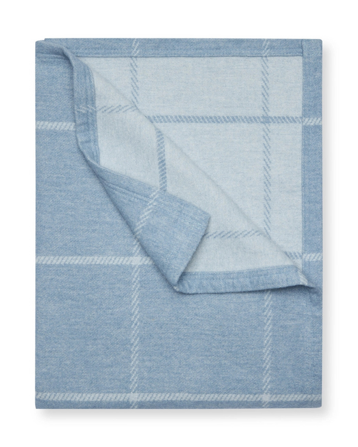 ChappyWrap Lightweight Blanket- Windowpane Cornflower