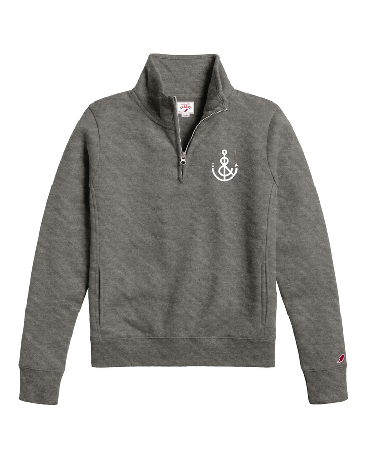 Women's Anchor 1/4 Zip Pullover - Gray