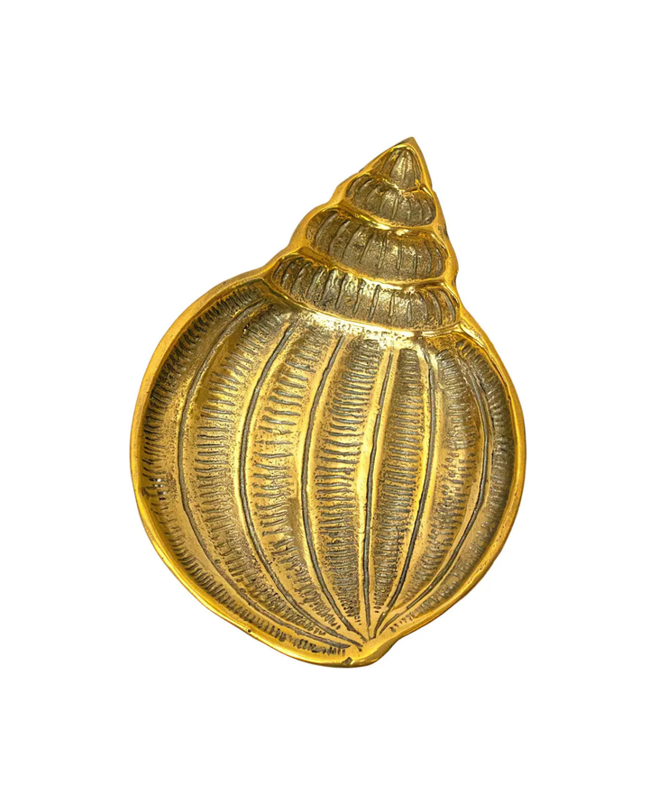Brass Seashell Shaped Jewelry Dish