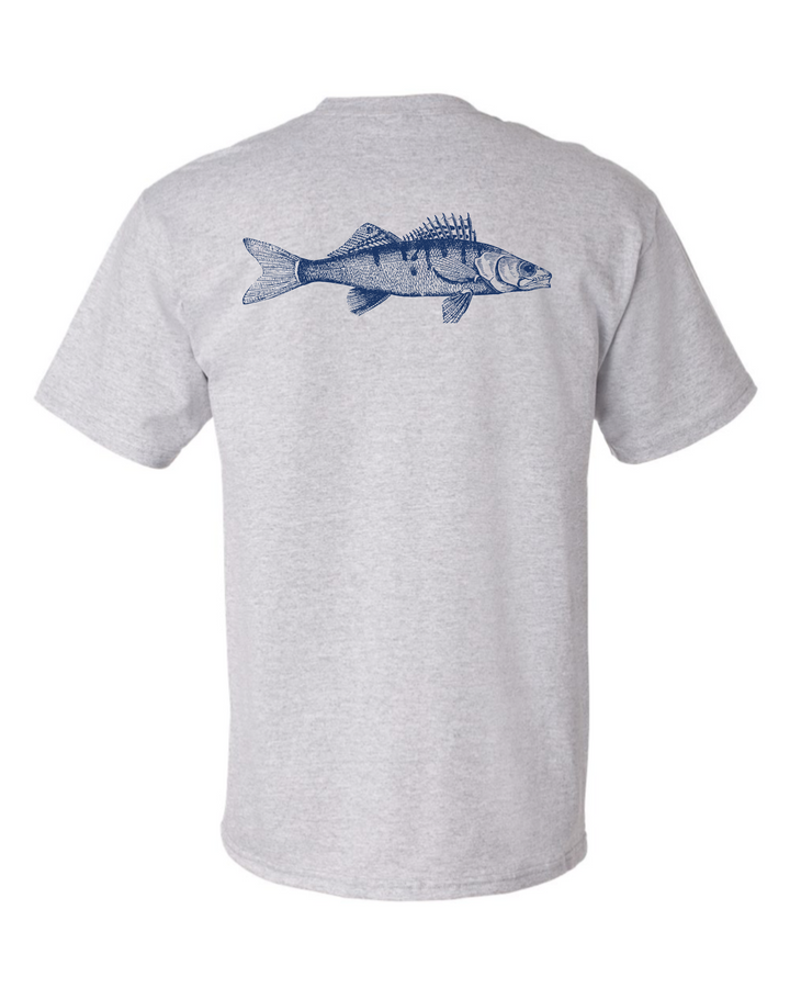 Unisex Fish Short Sleeve- Gray