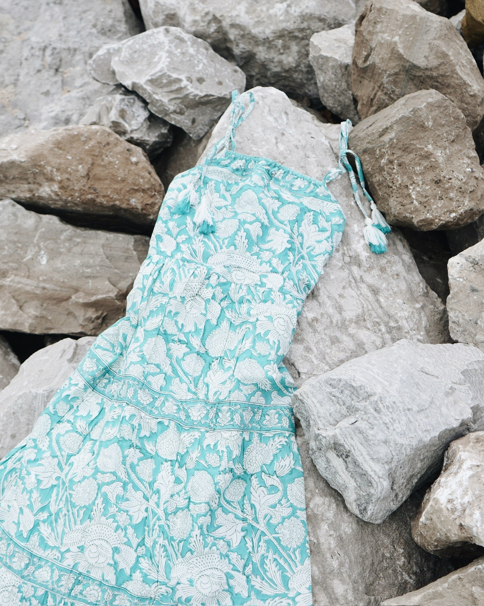Marea Veranda Maxi Dress- Turquoise