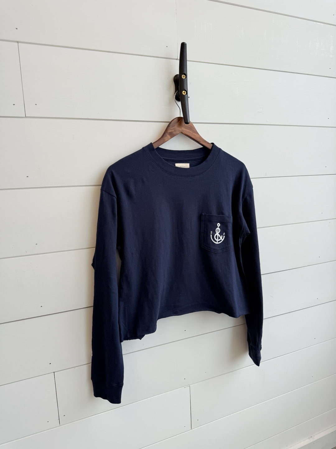 Women’s Midi Anchor Long Sleeve- Navy