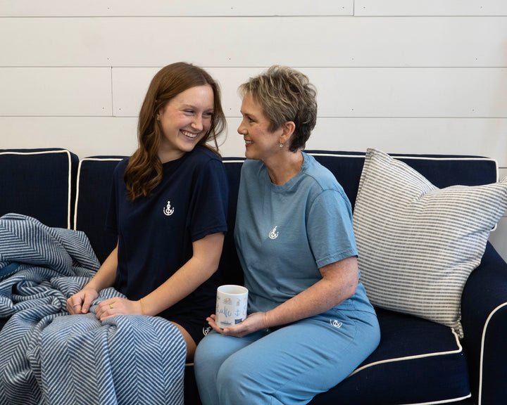 Women’s Anchor Pajama Top- Navy
