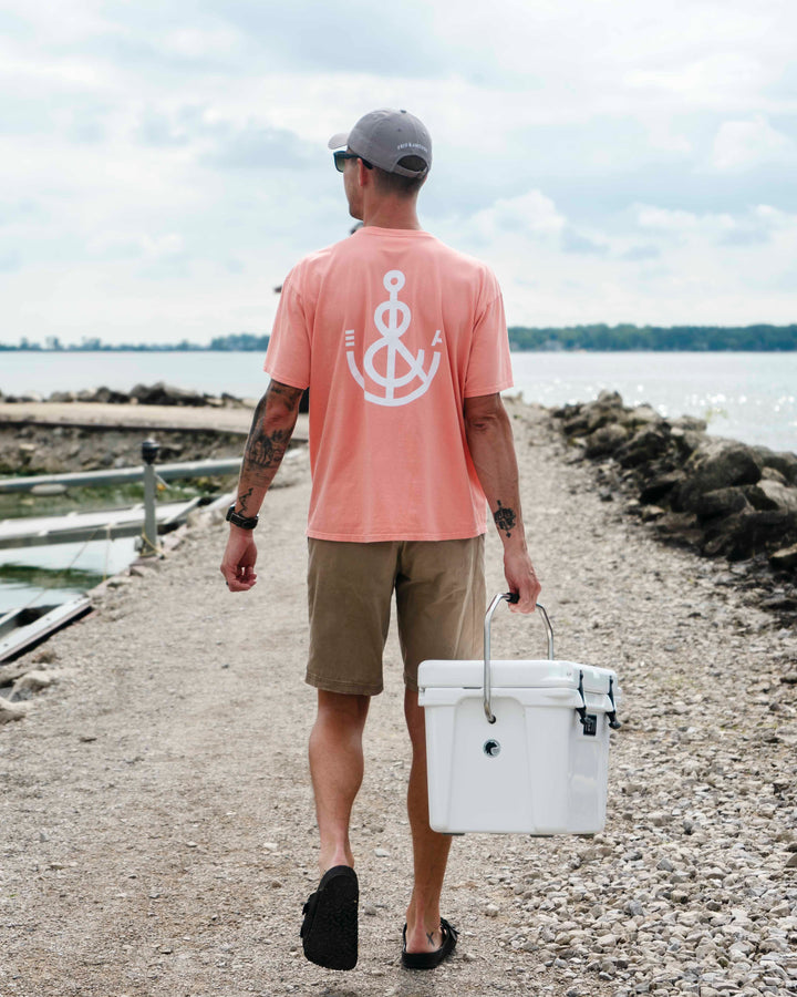 Unisex Signature Anchor Short Sleeve Tee- Sage
