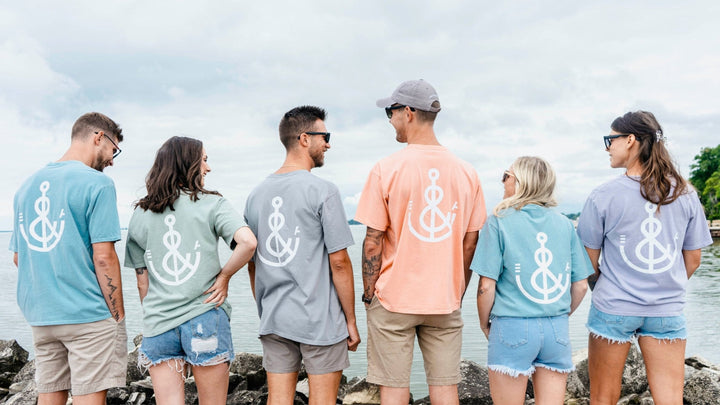 Signature Anchor Long Sleeve Tee- Blossom Pink