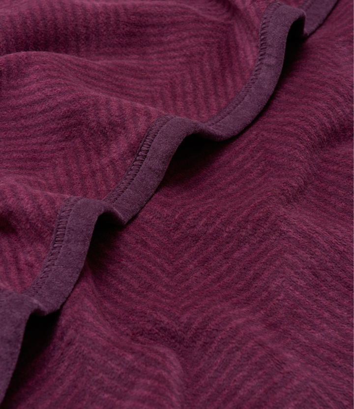 Chappywrap Harborview Herringbone Plum Blanket: Original