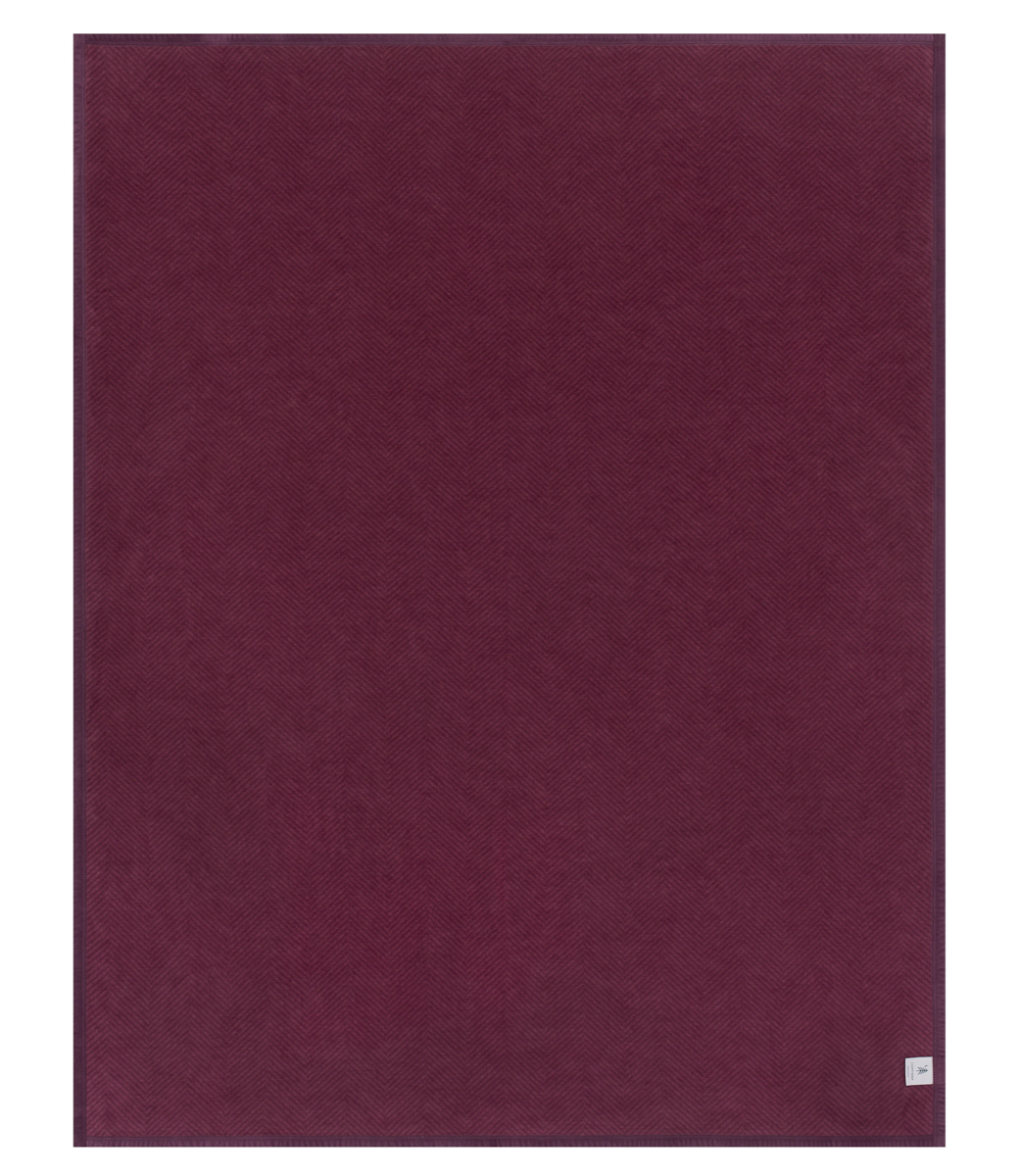 Chappywrap Harborview Herringbone Plum Blanket: Original