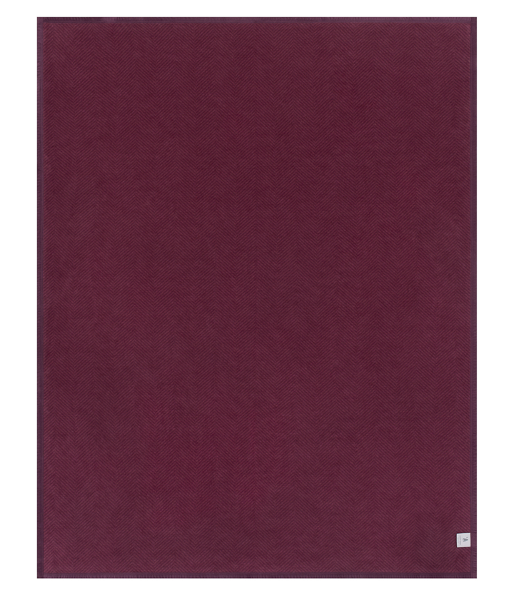 Chappywrap Harborview Herringbone Plum Blanket: Original