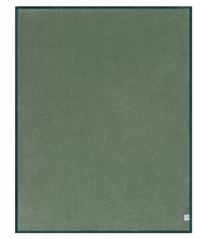 Chappywrap Blanket- Herringbone Forest Green