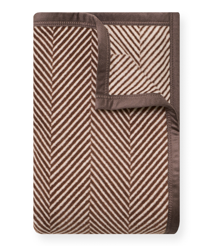Chappywrap Midi Blanket- Herringbone Chocolate