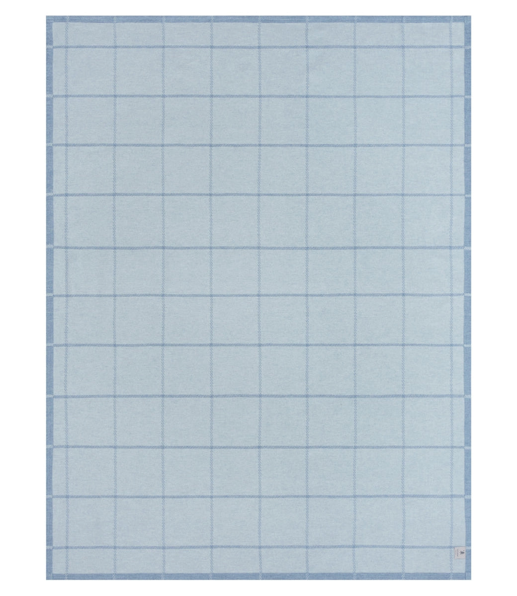 ChappyWrap Lightweight Blanket- Windowpane Cornflower Blue