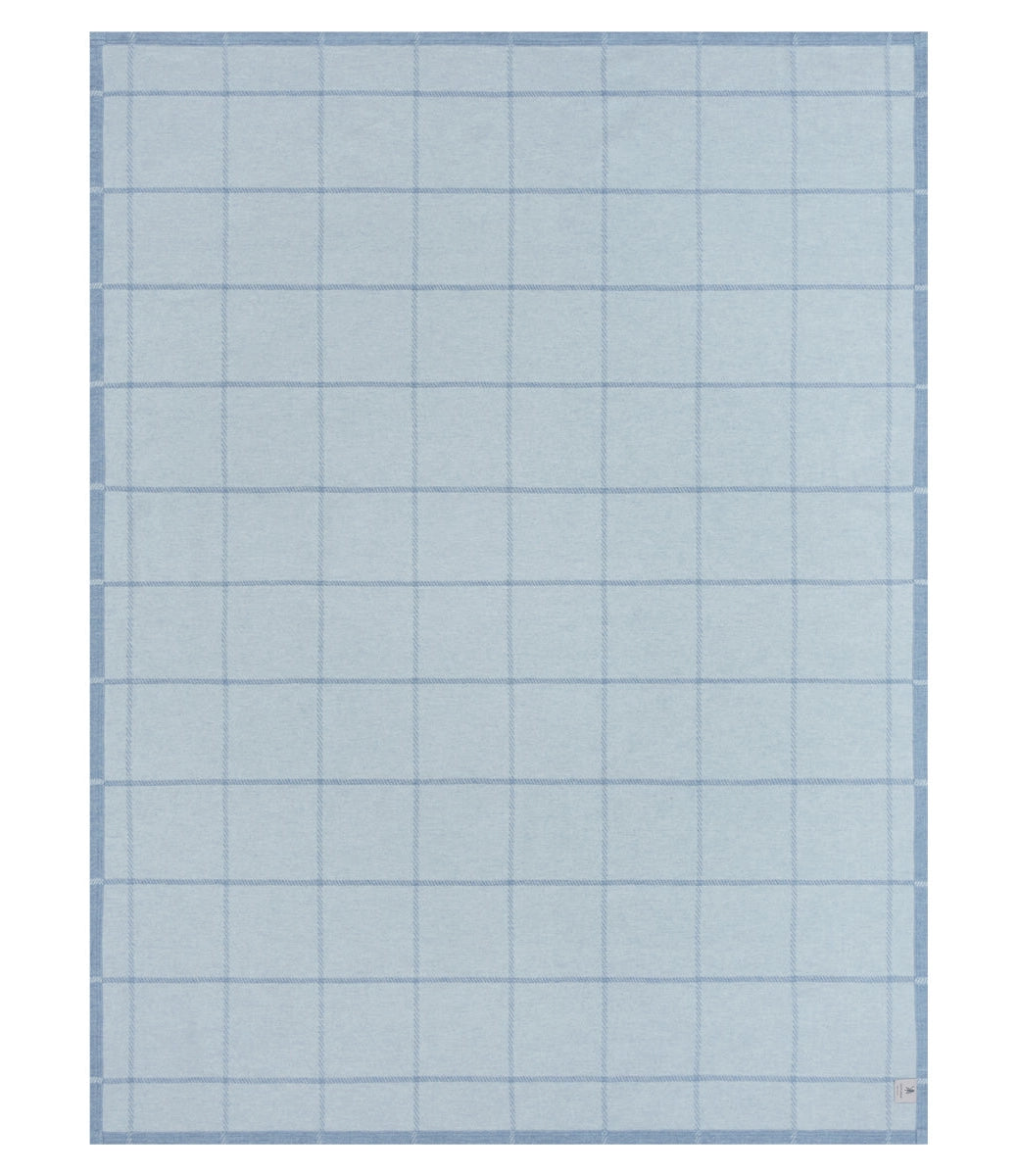 ChappyWrap Lightweight Blanket- Windowpane Cornflower
