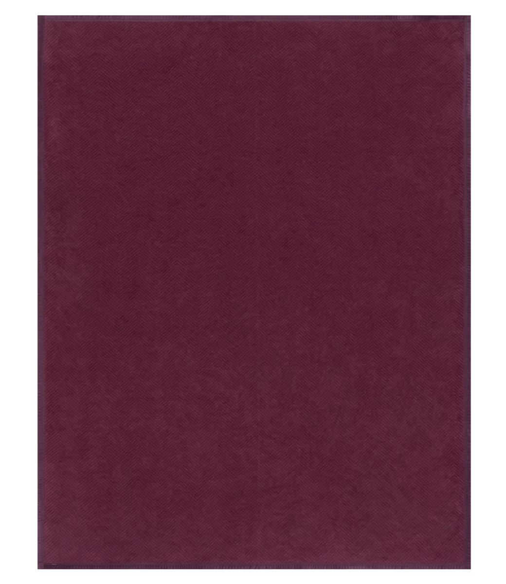 Chappywrap Harborview Herringbone Plum Blanket: Original