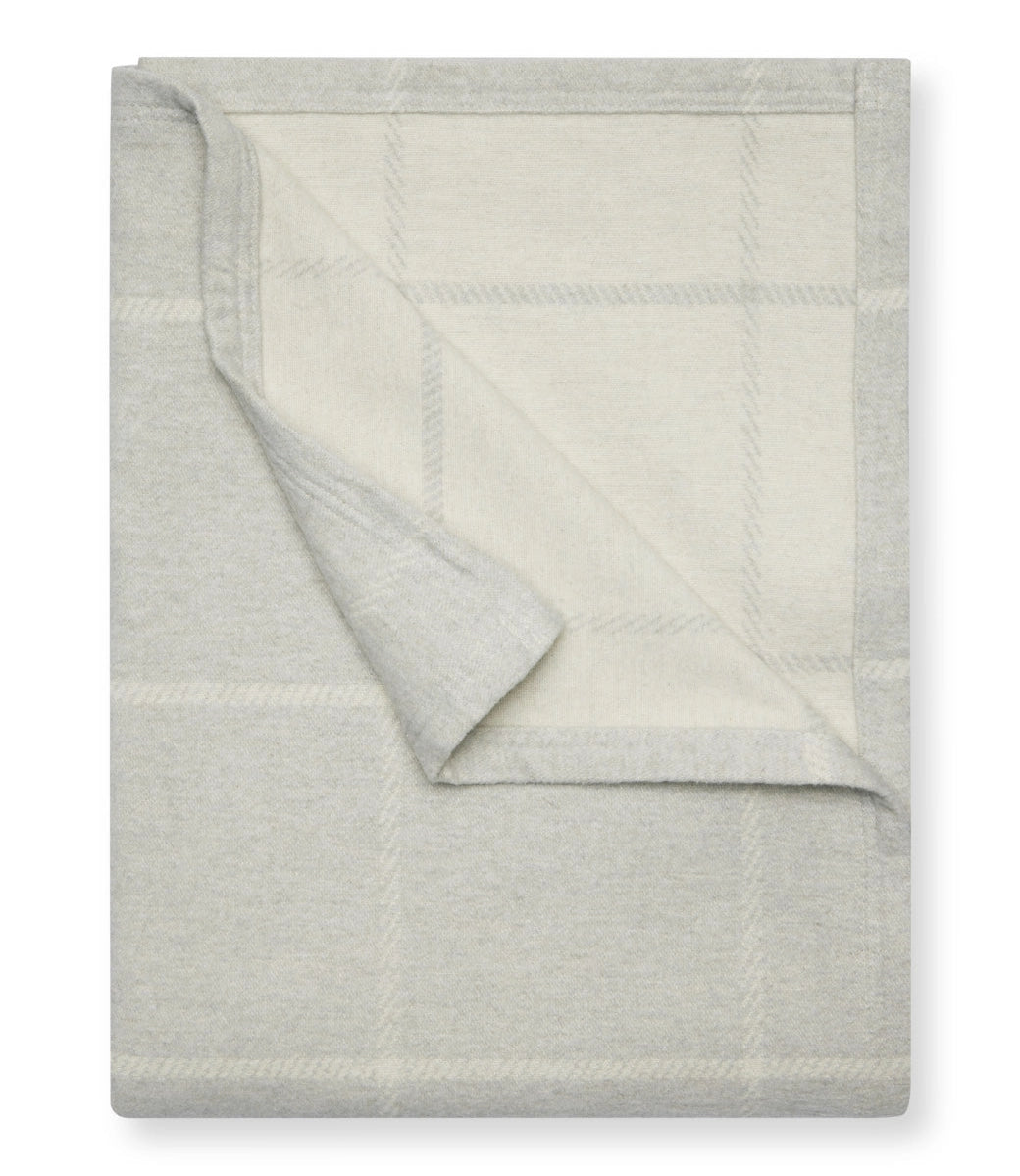 ChappyWrap Lightweight Blanket- Windowpane Light Grey