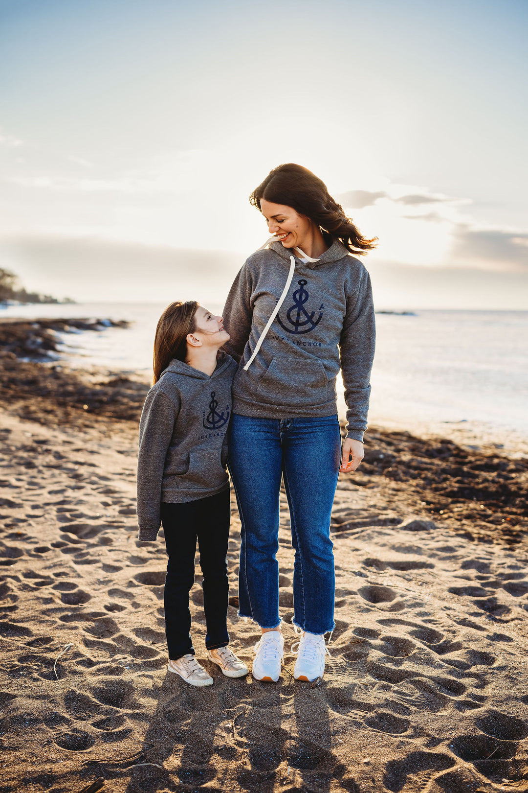 Anchor Hoodie-Gray