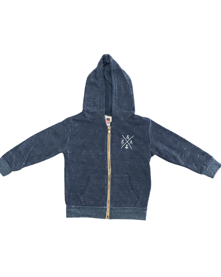 Toddler Crosswinds Zip- Navy