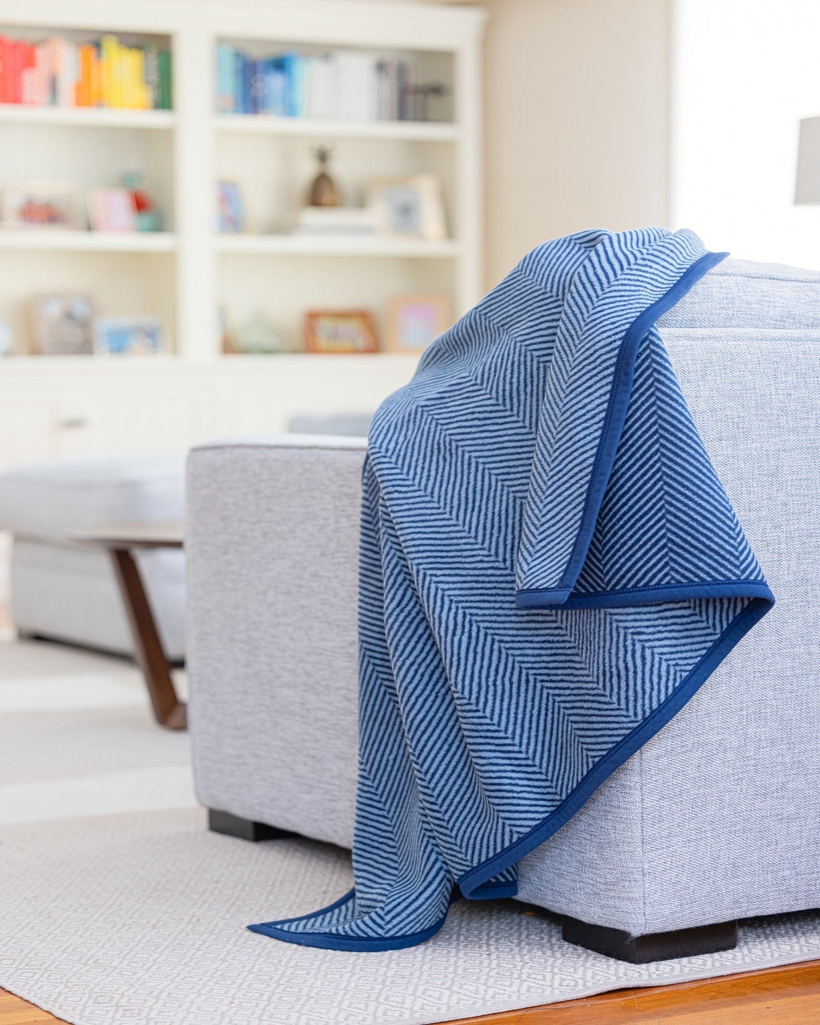 ChappyWrap Blanket- Harborview Herringbone Navy