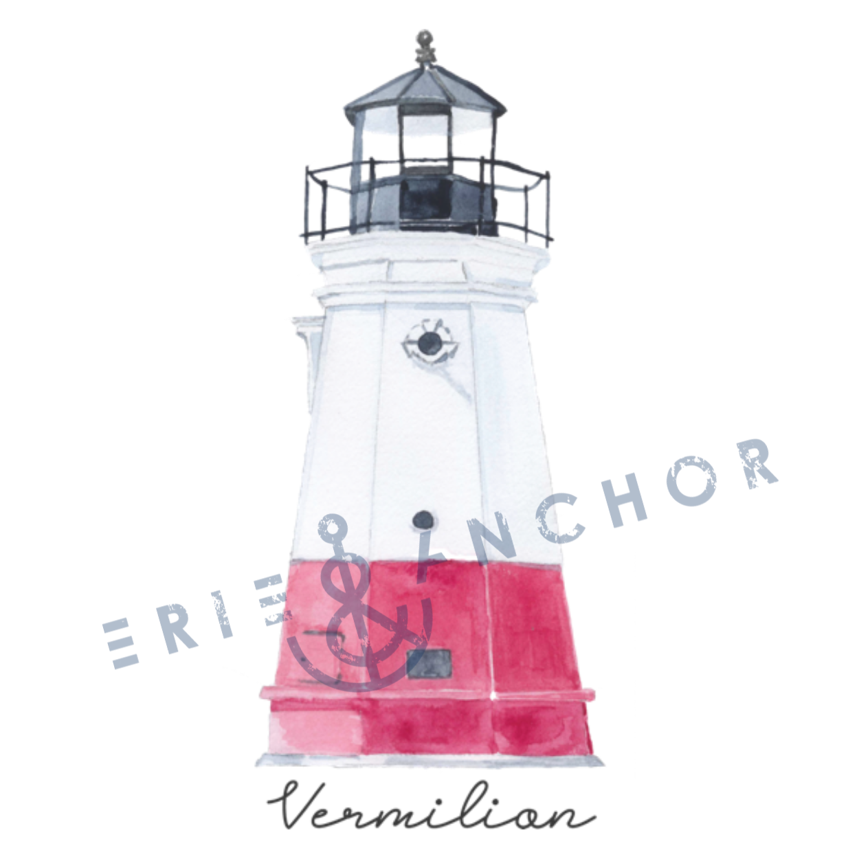 Vermilion Lighthouse Print 8X10