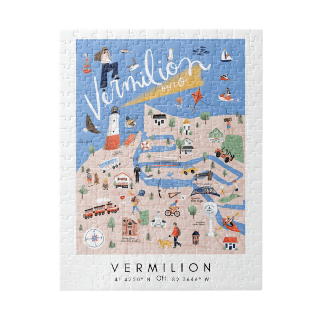 Vermilion Map Puzzle-252 pieces