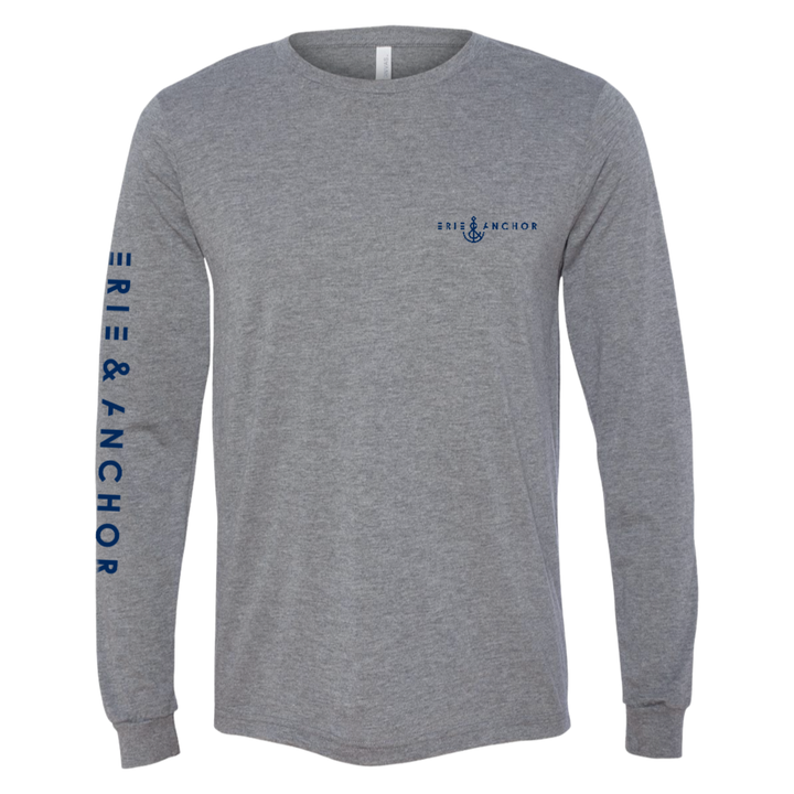 Signature Anchor Long Sleeve Tee-Gray