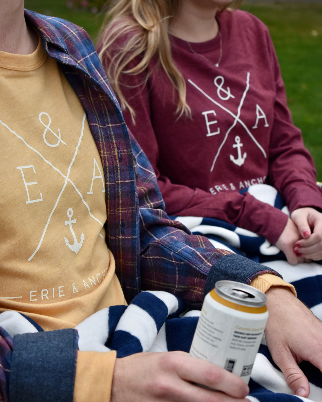 FINAL SALE Unisex Crosswinds Long Sleeve Tee - Maroon