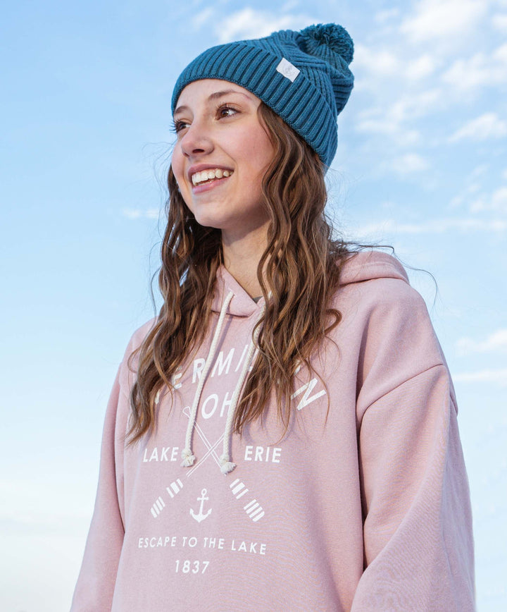 FINAL SALE Textured Knit Pom Beanie