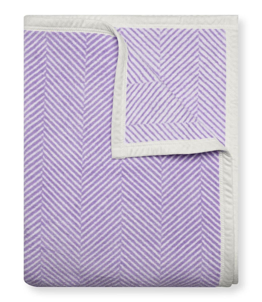 ChappyWrap Blanket- Harborview Herringbone Light Purple