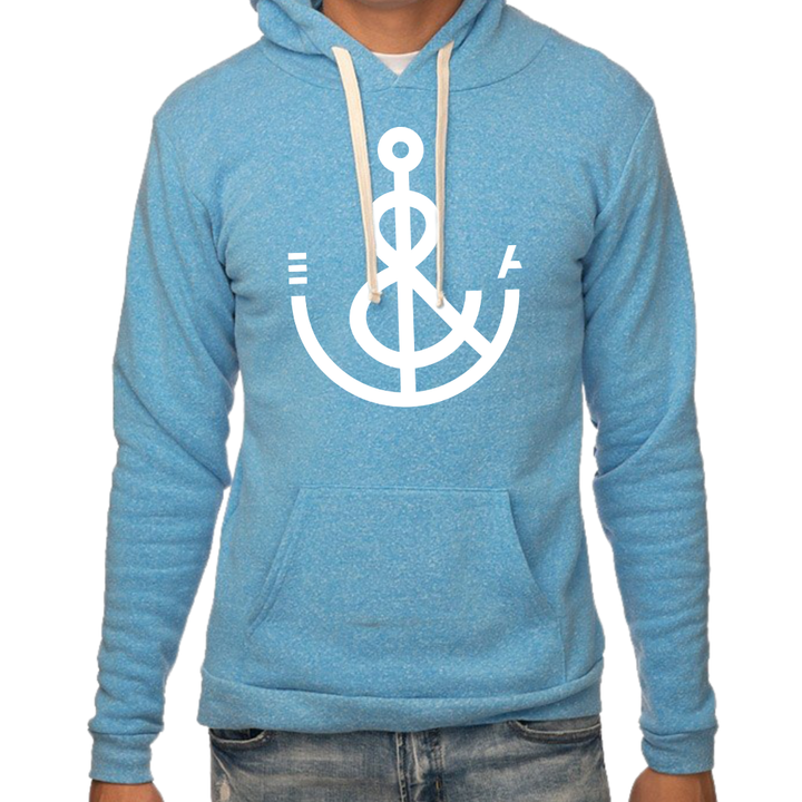 Anchor Hoodie-Pool Blue