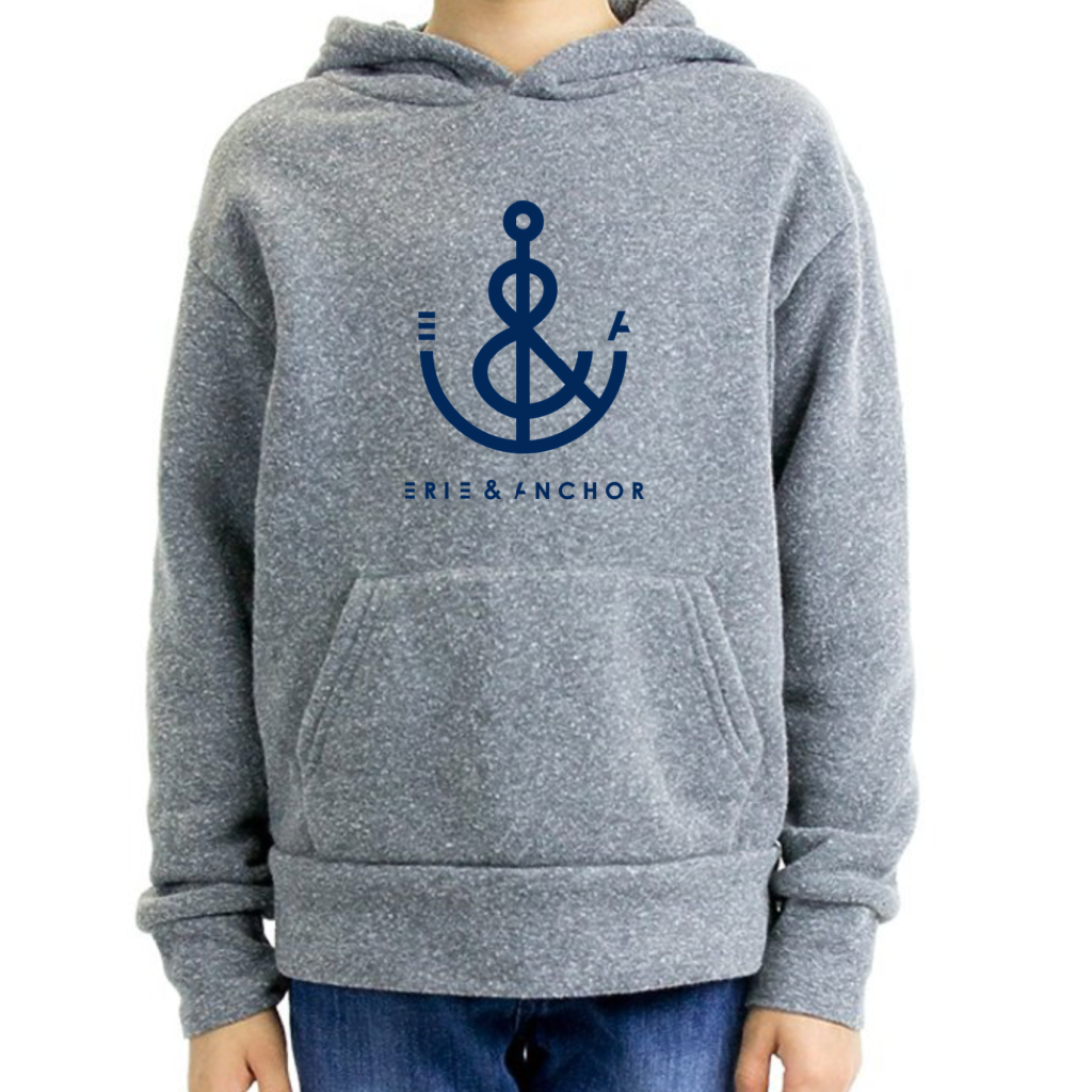 Youth Anchor Hoodie-Gray