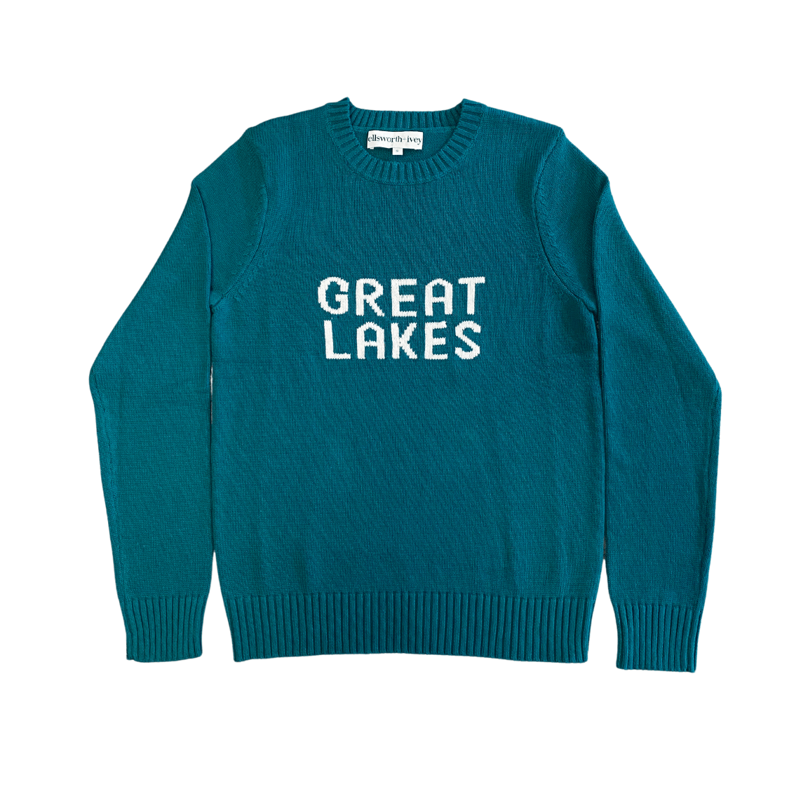 Women's Knit Great Lakes Sweater- Emerald