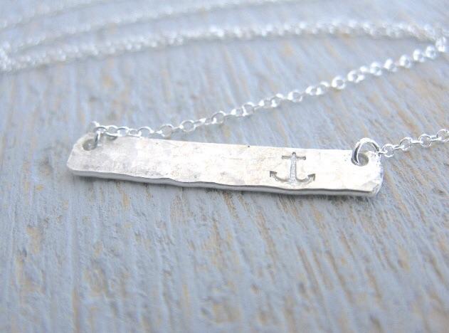 Sterling Silver Anchor Necklace 18” - Erie and Anchor