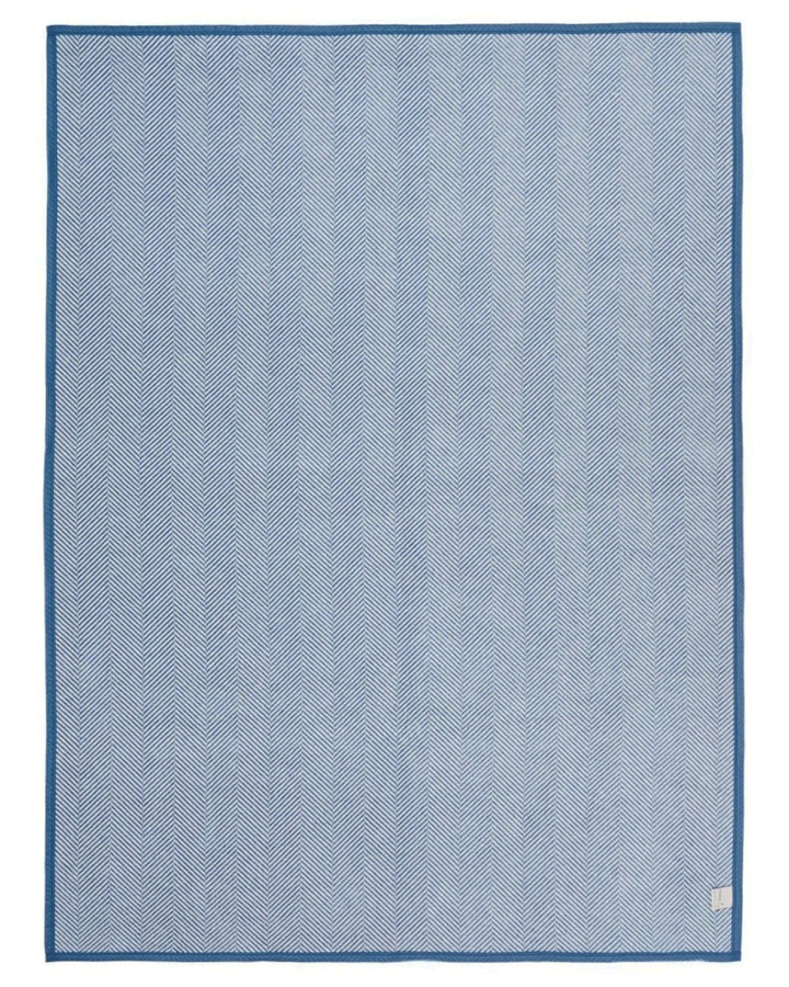 ChappyWrap Blanket- Harborview Herringbone Light Blue - Erie and Anchor